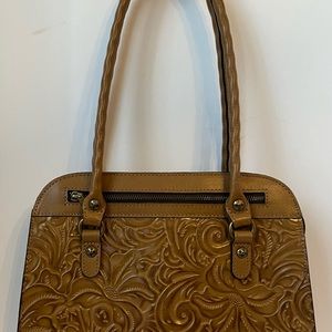 Patricia Nash Poppy Tooled Shoulder Bag